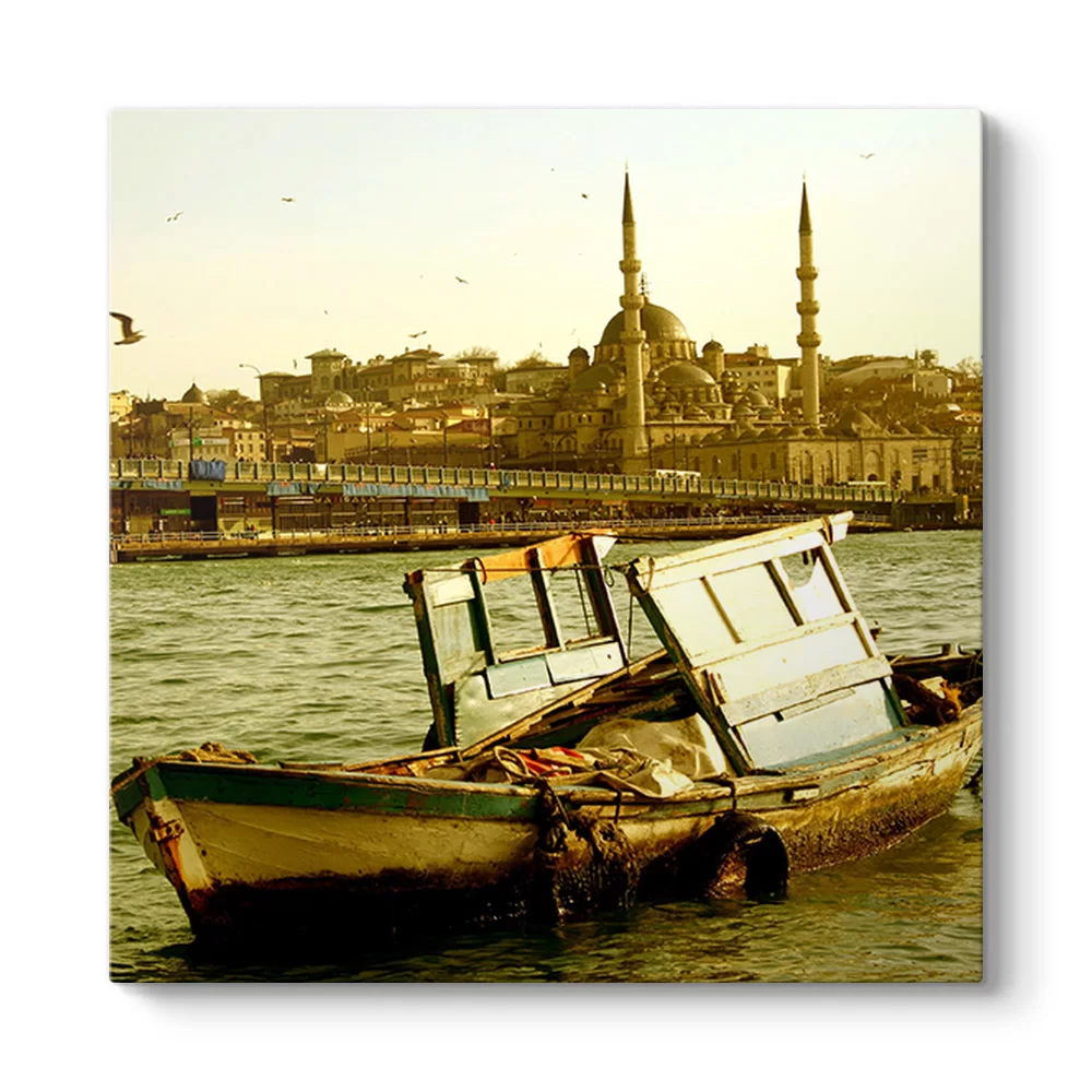 Galata Köprüsü Manzara Tablosu - Model 3